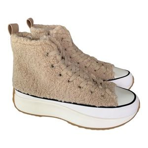 STEVE MADDEN Women's Shaft Platform High-Top Sneakers Size 8.5